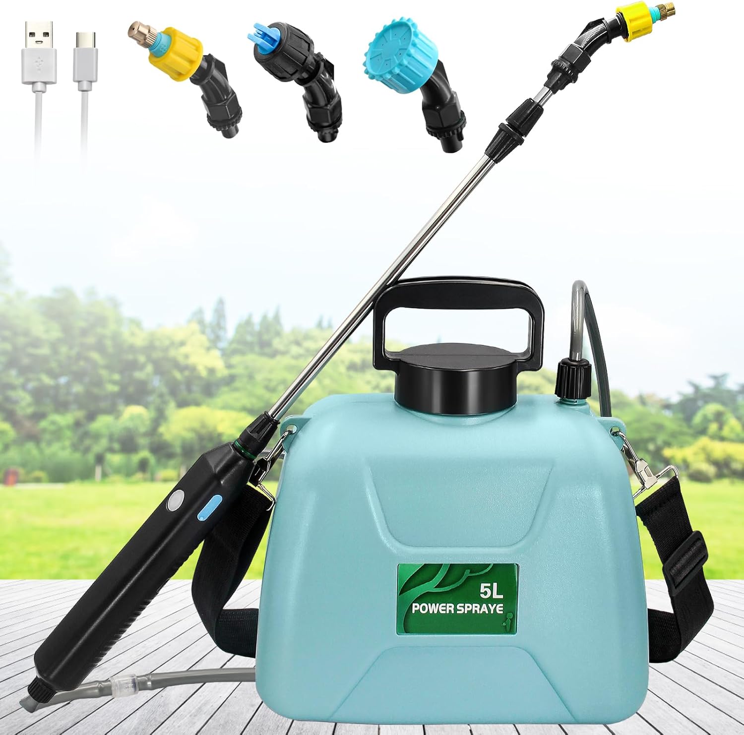SideKing 5L Battery Electric Sprayer with Telescopic Wand